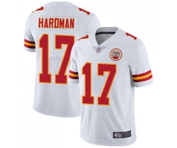 Chiefs #17 Mecole Hardman White Men's Stitched Football Vapor Untouchable Limited Jersey