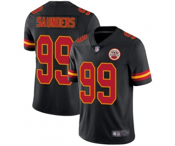 Chiefs #99 Khalen Saunders Black Men's Stitched Football Limited Rush Jersey