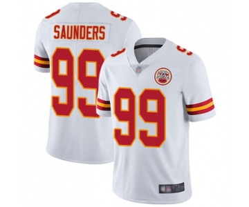 Chiefs #99 Khalen Saunders White Men's Stitched Football Vapor Untouchable Limited Jersey