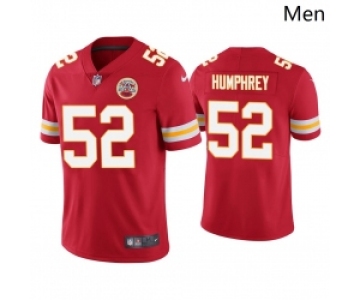 Men Kansas City Chiefs #52 Creed Humphrey Vapor Limited Red Jersey