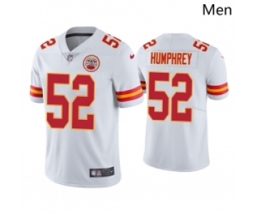 Men Kansas City Chiefs #52 Creed Humphrey Vapor Limited White Jersey