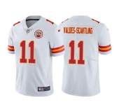 Men's Kansas City Chiefs #11 Marquez Valdes-Scantling White Vapor Untouchable Limited Stitched Football Jersey