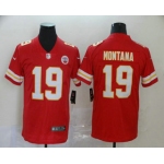 Men's Kansas City Chiefs #19 Joe Montana Red 2017 Vapor Untouchable Stitched NFL Nike Limited Jersey
