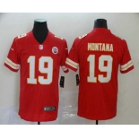 Men's Kansas City Chiefs #19 Joe Montana Red 2017 Vapor Untouchable Stitched NFL Nike Limited Jersey