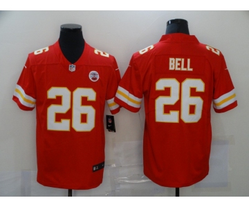 Men's Kansas City Chiefs #26 LeVeon Bell Red 2020 Vapor Untouchable Stitched NFL Nike Limited Jersey