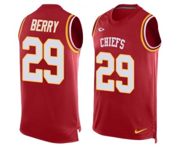 Men's Kansas City Chiefs #29 Eric Berry Red Hot Pressing Player Name & Number Nike NFL Tank Top Jersey