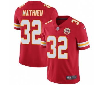 Men's Kansas City Chiefs 32 Tyrann Mathieu Red Vapor Untouchable Limited Jersey