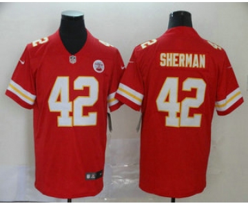 Men's Kansas City Chiefs #42 Anthony Sherman Red 2017 Vapor Untouchable Stitched NFL Nike Limited Jersey