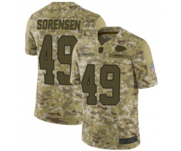 Men's Kansas City Chiefs #49 Daniel Sorensen 2018 Salute to Service Jersey - Limited Camo