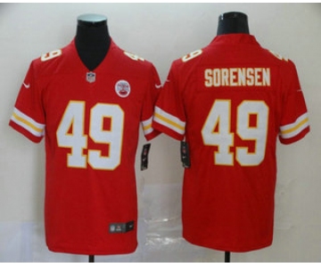 Men's Kansas City Chiefs #49 Daniel Sorensen Red 2017 Vapor Untouchable Stitched NFL Nike Limited Jersey