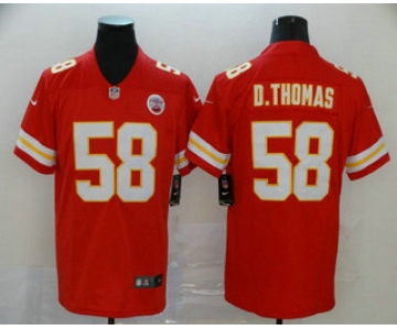 Men's Kansas City Chiefs #58 Derrick Thomas Red 2017 Vapor Untouchable Stitched NFL Nike Limited Jersey