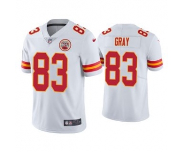 Men's Kansas City Chiefs #83 Noah Gray White Limited Stitched NFL Jersey