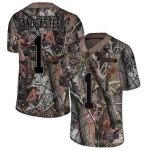 Nike Chiefs #1 Leon Sandcastle Camo Men's Stitched NFL Limited Rush Realtree Jersey