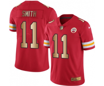 Nike Chiefs #11 Alex Smith Red Men's Stitched NFL Limited Gold Rush Jersey