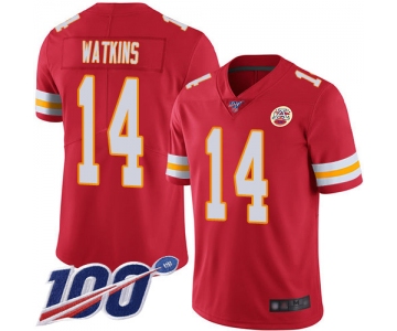 Nike Chiefs #14 Sammy Watkins Red Team Color Men's Stitched NFL 100th Season Vapor Limited Jersey