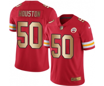 Nike Chiefs #50 Justin Houston Red Men's Stitched NFL Limited Gold Rush Jersey