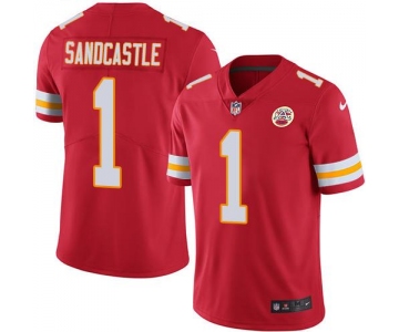 Nike Kansas City Chiefs #1 Leon Sandcastle Red Team Color Men's Stitched NFL Vapor Untouchable Limited Jersey