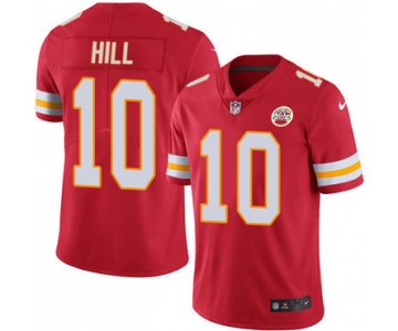 Nike Kansas City Chiefs #10 Tyreek Hill Red Team Color Men's Stitched NFL Vapor Untouchable Limited Jersey