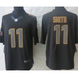 Nike Kansas City Chiefs #11 Alex Smith Black Impact Limited Jersey