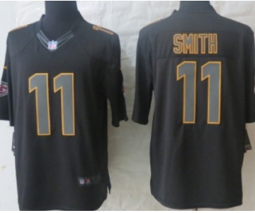 Nike Kansas City Chiefs #11 Alex Smith Black Impact Limited Jersey