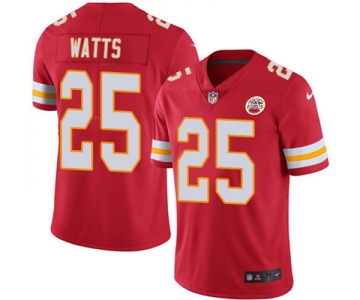 Nike Kansas City Chiefs #25 Armani Watts Red Team Color Men's Stitched NFL Vapor Untouchable Limited Jersey