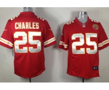 Nike Kansas City Chiefs #25 Jamaal Charles Red Limited Jersey