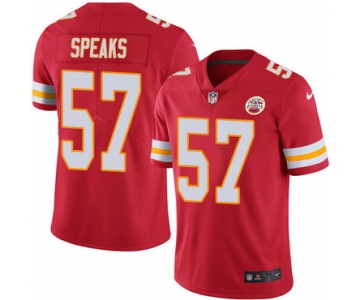 Nike Kansas City Chiefs #57 Breeland Speaks Red Team Color Men's Stitched NFL Vapor Untouchable Limited Jersey