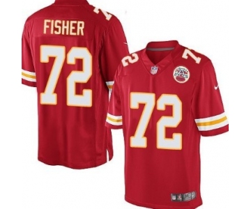 Nike Kansas City Chiefs #72 Eric Fisher Red Limited Jersey