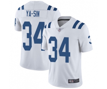 Colts #34 Rock Ya-Sin White Men's Stitched Football Vapor Untouchable Limited Jersey