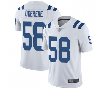 Colts #58 Bobby Okereke White Men's Stitched Football Vapor Untouchable Limited Jersey