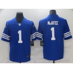 Men Indianapolis Colts 1 Mcafee Blue Nike Vapor Untouchable Limited 2021 NFL Jersey