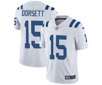 Nike Colts #15 Phillip Dorsett White Men's Stitched NFL Vapor Untouchable Limited Jersey