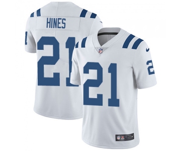 Nike Colts #21 Nyheim Hines White Men's Stitched NFL Vapor Untouchable Limited Jersey