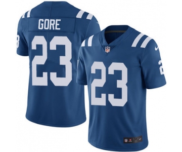 Nike Colts #23 Frank Gore Royal Blue Team Color Men's Stitched NFL Vapor Untouchable Limited Jersey