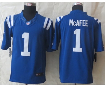 Nike Indianapolis Colts #1 Pat McAfee Blue Limited Jersey