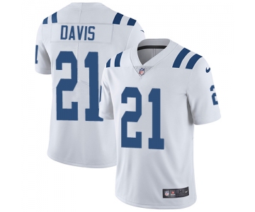 Nike Indianapolis Colts #21 Vontae Davis White Men's Stitched NFL Vapor Untouchable Limited Jersey