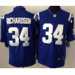 Nike Indianapolis Colts #34 Trent Richardson Blue Limited Jersey