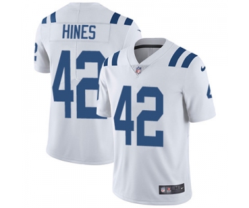 Nike Indianapolis Colts #42 Nyheim Hines White Men's Stitched NFL Vapor Untouchable Limited Jersey