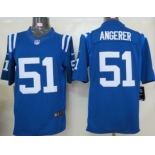 Nike Indianapolis Colts #51 Pat Angerer Blue Limited Jersey