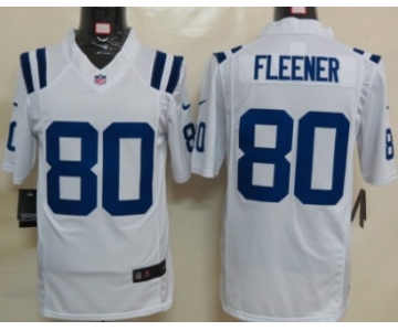Nike Indianapolis Colts #80 Coby Fleener White Limited Jersey
