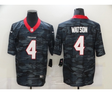 Men's Houston Texans #4 Deshaun Watson 2020 Camo Limited Stitched Nike NFL Jersey