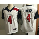 Men's Houston Texans #4 Deshaun Watson White 2018 Vapor Untouchable Stitched NFL Nike Limited Jersey