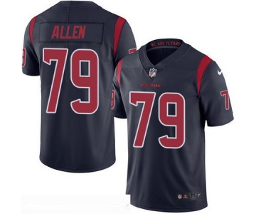 Men's Houston Texans #79 Jeff Allen Navy Blue 2016 Color Rush Stitched NFL Nike Limited Jersey