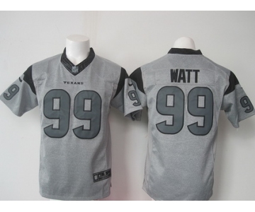 Men's Houston Texans #99 J.J. Watt Nike Gray Gridiron 2015 NFL Gray Limited Jersey