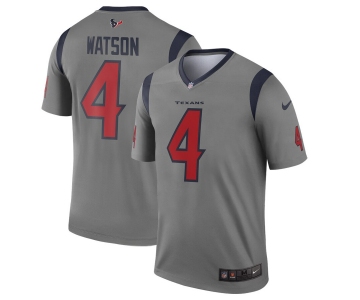Nike Houston Texans 4 Deshaun Watson Gray Inverted Legend Jersey