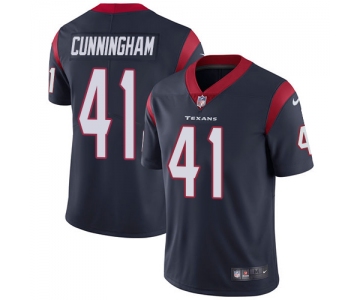 Nike Houston Texans #41 Zach Cunningham Navy Blue Team Color Men's Stitched NFL Vapor Untouchable Limited Jersey