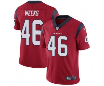Nike Houston Texans #46 Jon Weeks Red Alternate Men's Stitched NFL Vapor Untouchable Limited Jersey