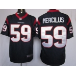 Nike Houston Texans #59 Whitney Mercilus Blue Limited Jersey