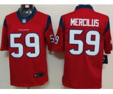 Nike Houston Texans #59 Whitney Mercilus Red Limited Jersey