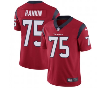Nike Houston Texans #75 Martinas Rankin Red Alternate Men's Stitched NFL Vapor Untouchable Limited Jersey